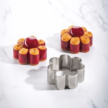 Pavoni Viennoiserie Flower Microperforated Stainless Steel Ring -100mm x 45mm